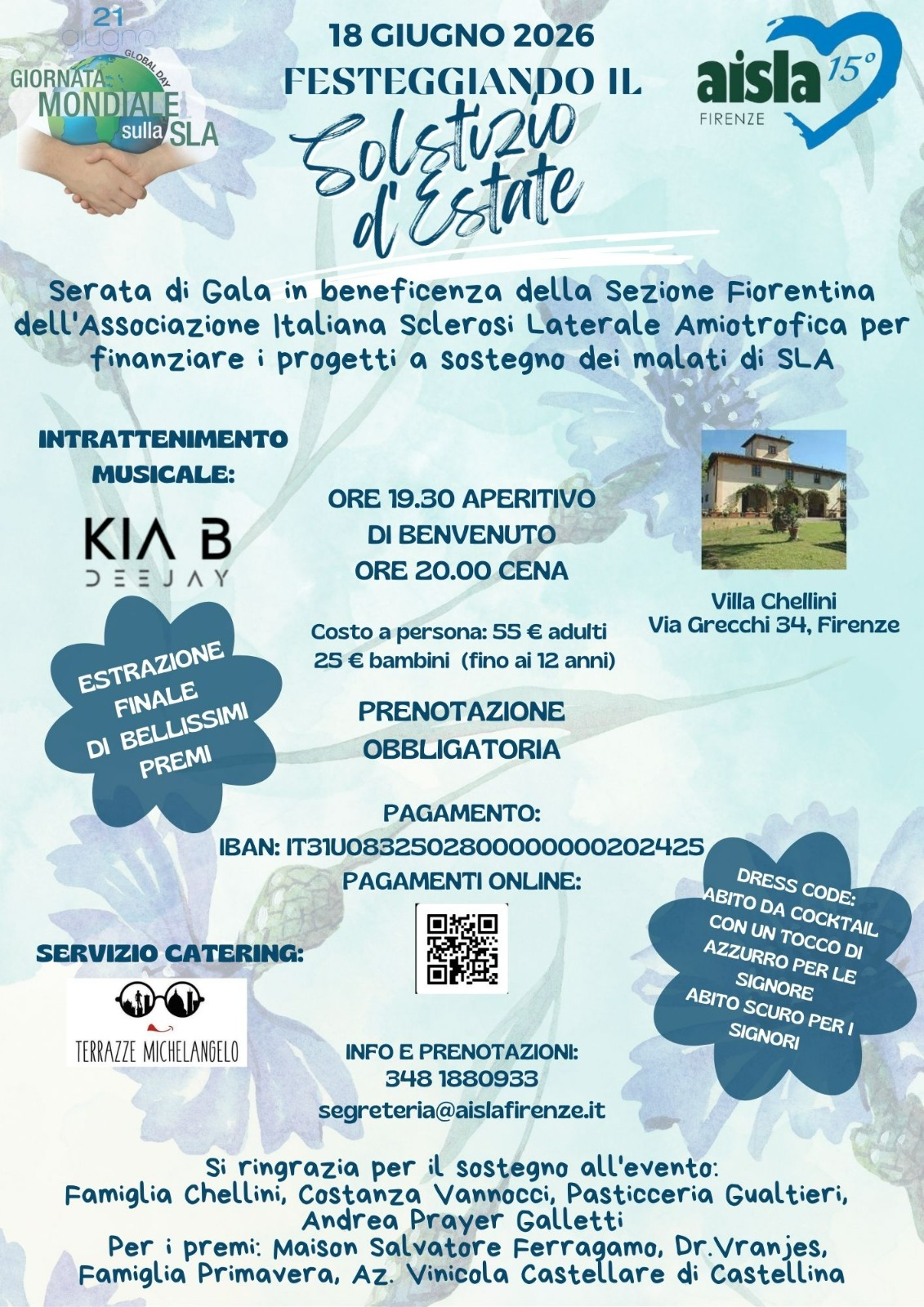 Torna il 18 Giugno la Serata di Gala “Festeggiando il Solstizio d’Estate”